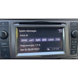 TOYOTA TOUCH 1 NAVIGATION MAP UPDATE USB EUROPE